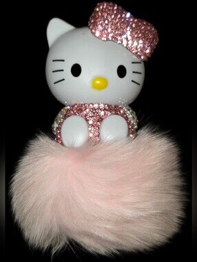 Hello Kitty Pom Pom Keychain/Bag Charm